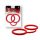 SEX EXTRA - SILICONE CUFFS RED