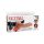 7" Vibrating Hollow Strap-On with Balls  Light/Black