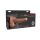 6" Hollow Rechargeable Strap-On with Balls Tan