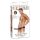 10" Chocolate Dream Hollow Strap-On  Brown/Black
