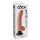 9" Vibrating Cock with Balls  Light