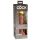 6" Dual Density Vibrating Silicone Cock  Tan
